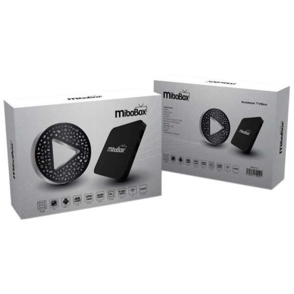 Receptor Fta Mibobox H265 Ultra HD 4K Wifi Bivolt Preto